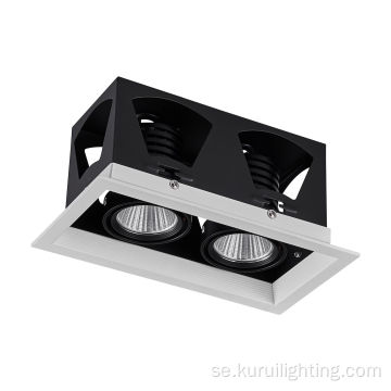 10W infälld justerbar aluminium LED -gallerljus